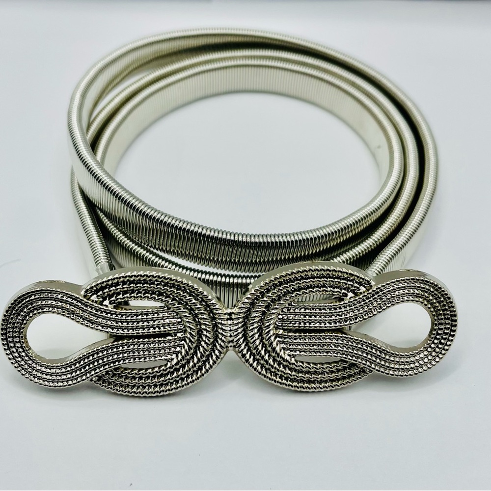 Elegant Silver Women's Belt